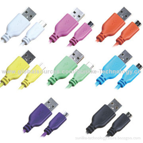 Micro USB Cable for Samsung with Soft Colorful Nylon Jacket